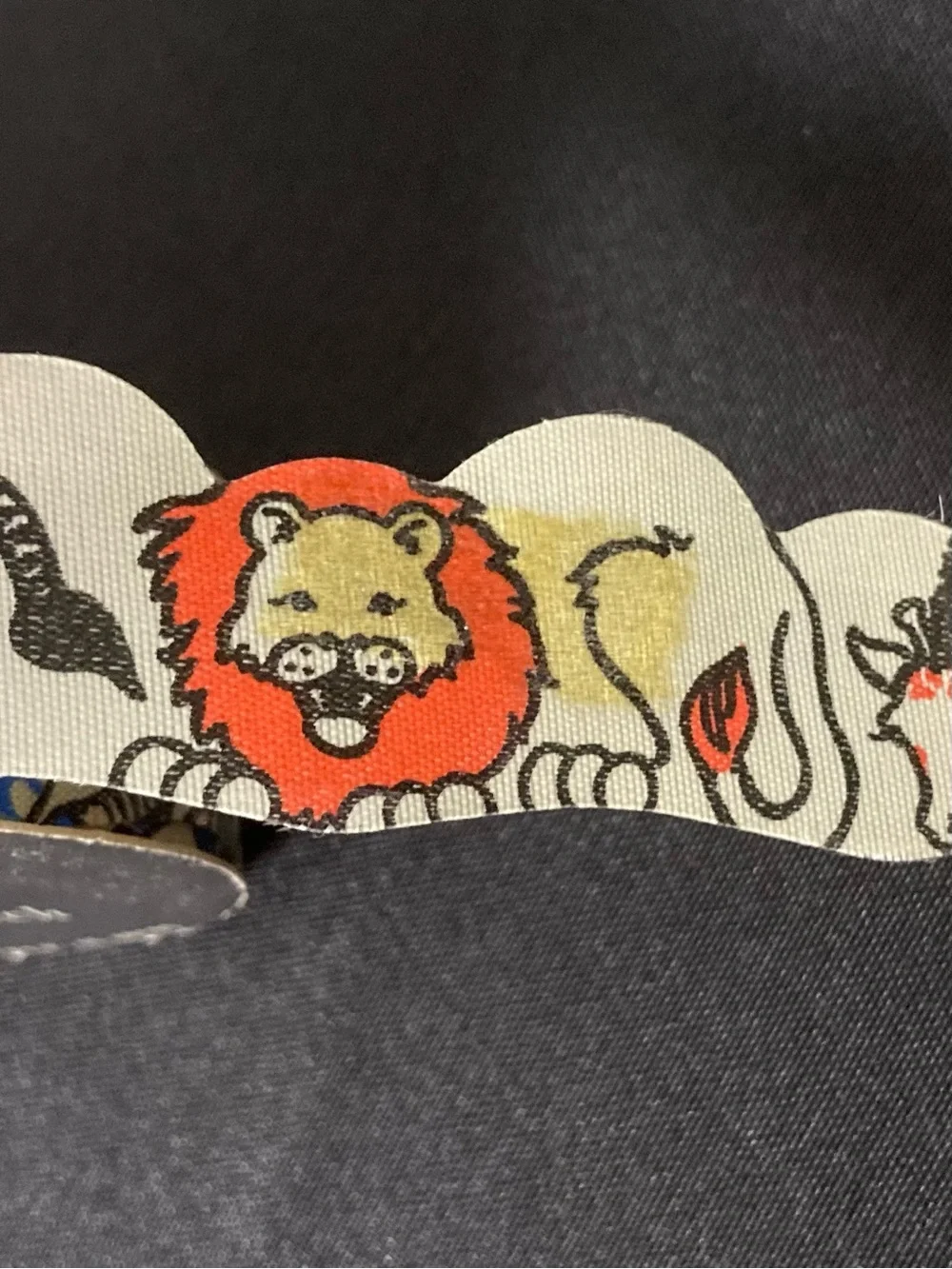 Vintage Reel Impressions Cuddly Critters Circus Animals Satin Ribbon 1 1/4 x 123